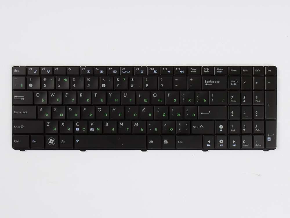 Клавиатура для ноутбука ASUS K70, K50, K51, K60, K61, K62, K71, P50, X5D, X5E, X70, Black, RU